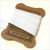 सफेद बुना लोचदार