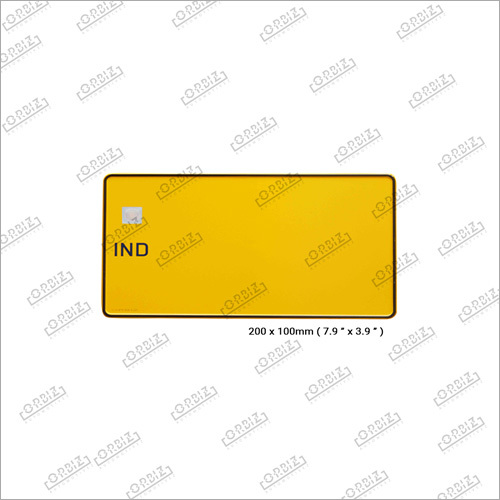Ind Taxi Bike Back Number Plates