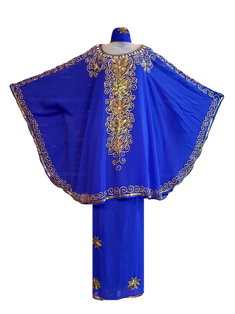 नीला पोंचो