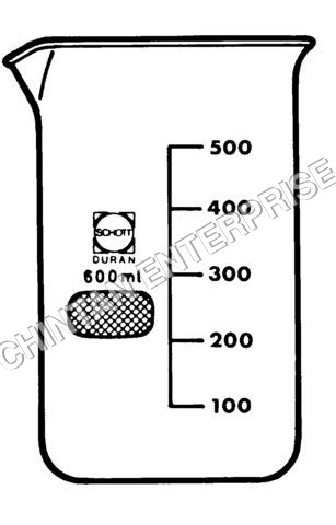 Borosilicate Glass Beakers - Graduated Capacity from 5 to 3000 mL | Durable 1.5 kg Weight