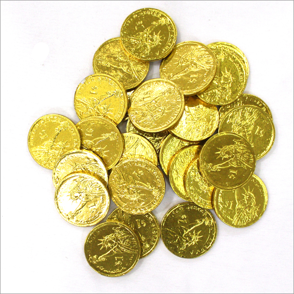 Brown Round Gold Coin Choco Candy
