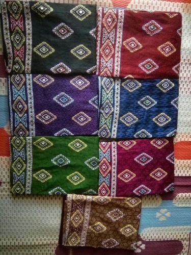 Cotton Polyester Multi Color Ati Work