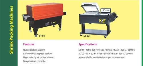 संकुचन पैकेजिंग मशीनें