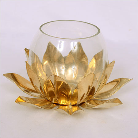 E-Lite - Brass Polished Metal Finish, Lightweight Design | Indian Artificial Artistry, 5-10 Grams