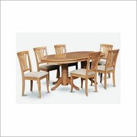 लकड़ी का डाइनिंग टेबल सेट