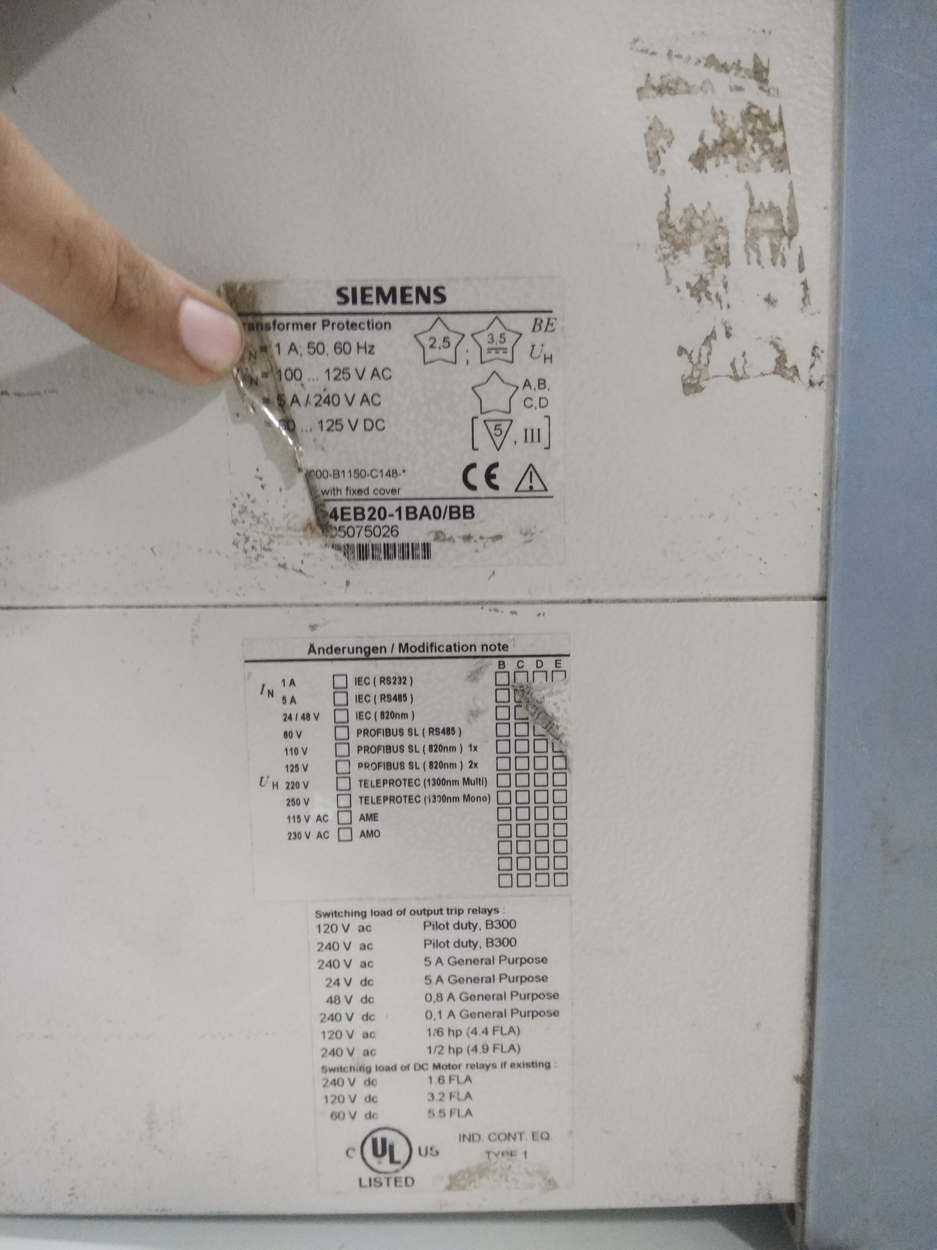 Fiber Siemens Siprotec 7ut61