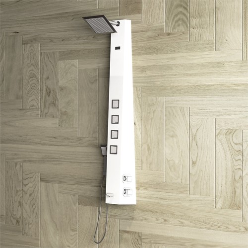 Rectangular Angel - Black Shower Panel