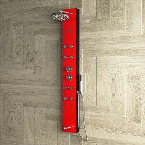 Rectangular Olive Red - Shower Panel