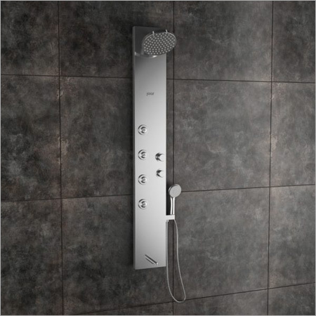 Rectangular Zion - Steel Matte Shower Panel