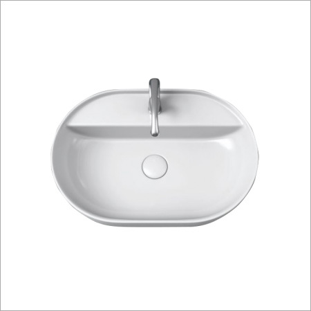 White Indigo Thin Rim Table Top Basin