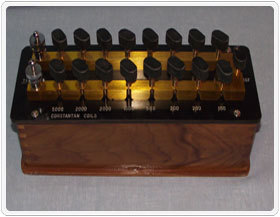 Brown And Black Resistance Box Dial Type (Constantan & Manganin)