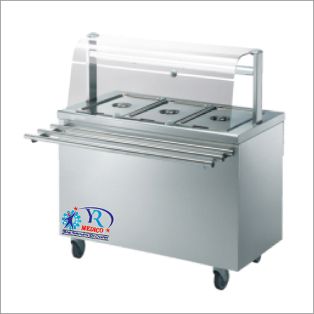 बैन मारिया के साथ स्नैक काउंटर