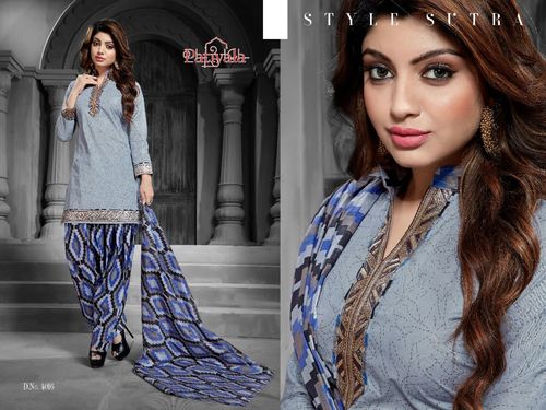Indian Latest Patiyala Cotton Dress Material