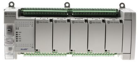 Allen Bradley Micro 850 Plc - Ethernet/ip Controller, 28 24 Vdc/vac Inputs, 20 Relay Outputs, Green And White | 208-240v Electric Power, Usb Programming Port, 5 Plug-in Ports