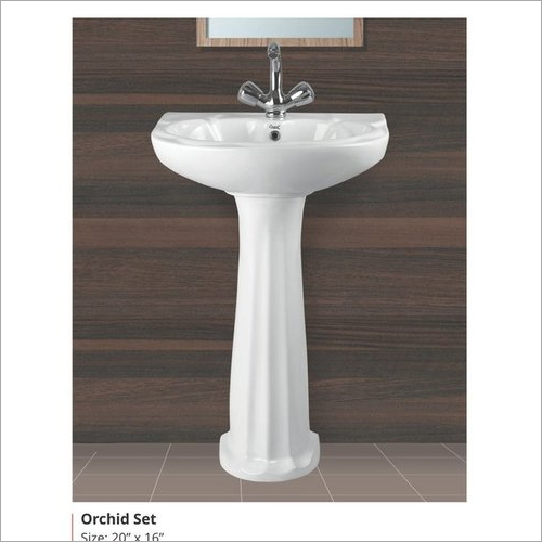 White Orchid Set Wash Basin