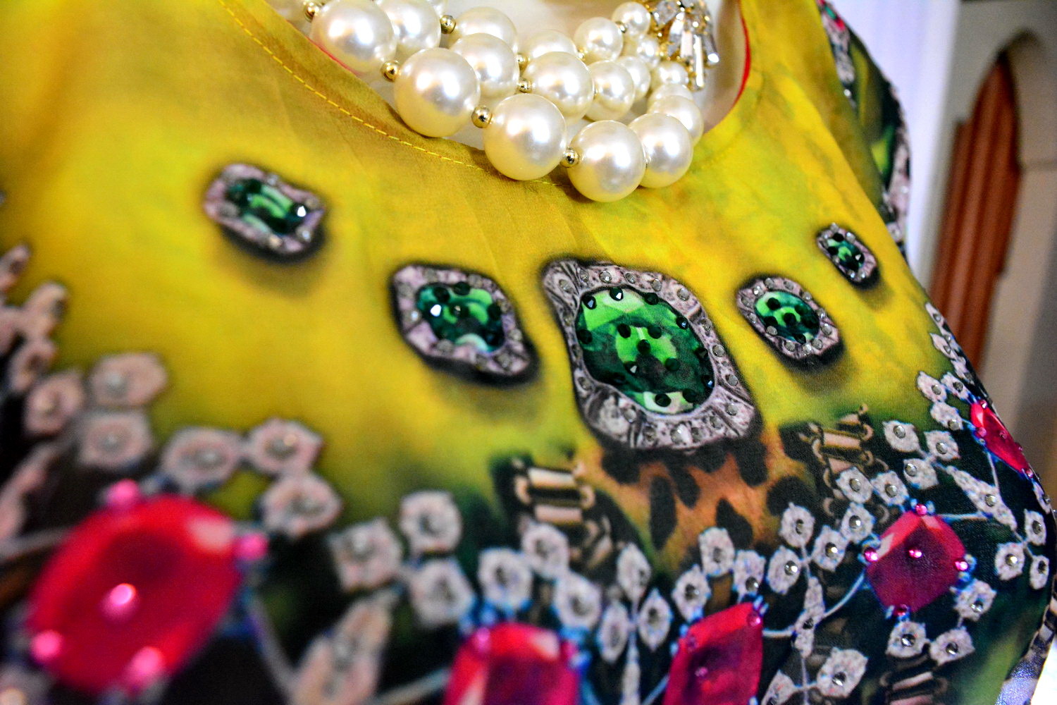 Devarshy Digital Print Short Georgette Kaftan Bust Size: 56 Inch (In)