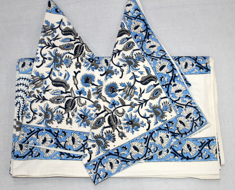 Cotton Block Printed Bedsheet
