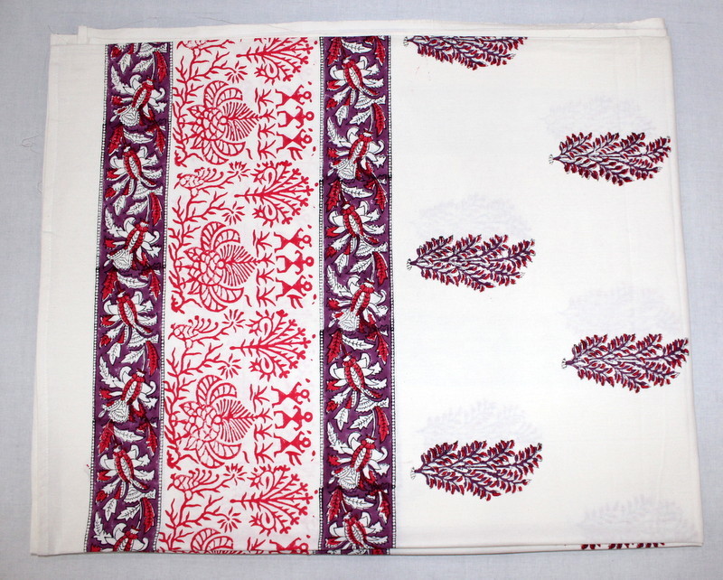 Hand Block Print Bedsheet - 100% Cotton, Queen Size, Vibrant Floral Motifs | Handcrafted, Durable, Unique Patterns