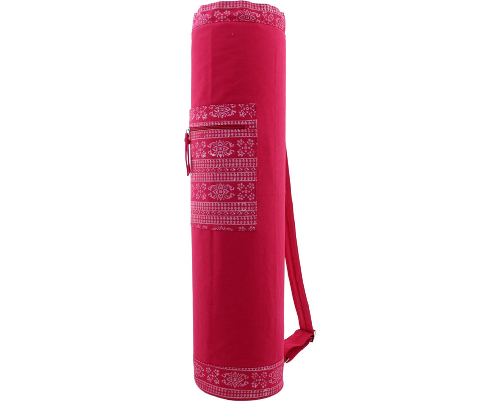 Yoga Drawstring Mat Bag- Pink Size: 80X18 Cm/ 75X19 Cm