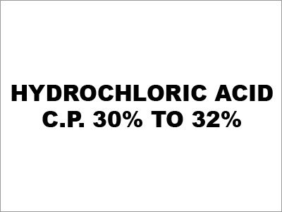 Hydrochloric Acid (C.P. 30% to 32%)