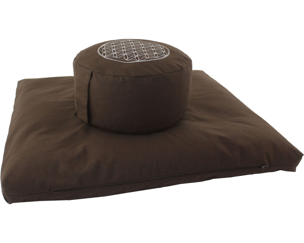 Meditation Cushion Set- Tarmarind Dimensions: 90x70x6 Cm Centimeter (Cm)