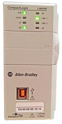 CompactLogix 5370 L3 Controllers, Dual Ethernet w/DLR capability, 3MB memory, 30 I/O Expansion,