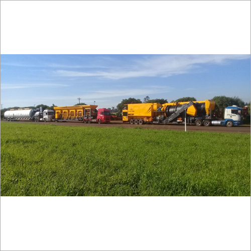 Mobile Asphalt Drum Mix Plant - Lx 14000, 120-160 Tph Capacity | Steel Material, Twin Shaft Mixer, Counterflow Dryer, Full Automatic Control System, Pulsating Filter, Low Maintenance Design