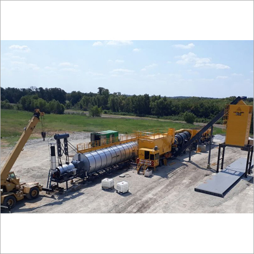 Mobile Asphalt Drum Mix Plant - Lx 14000, 120-160 Tph Capacity | Steel Material, Twin Shaft Mixer, Counterflow Dryer, Full Automatic Control System, Pulsating Filter, Low Maintenance Design