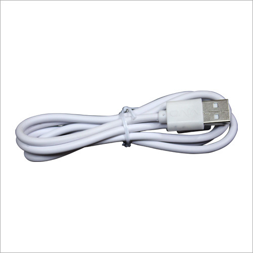 USB Cable - PVC, 1 Meter, White | USB-A to Micro-B, 480 Mbps Data Transfer, Ideal for Phones, Cameras, Printers, and Scanners