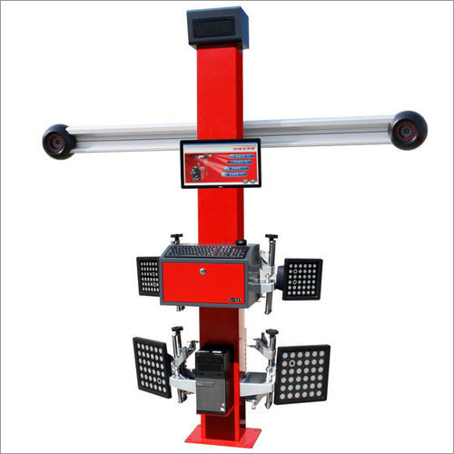 3D Wheel Aligner - Steel Alloy, 220 Voltage, 230 Power, Red Color | Precision Alignment Technology