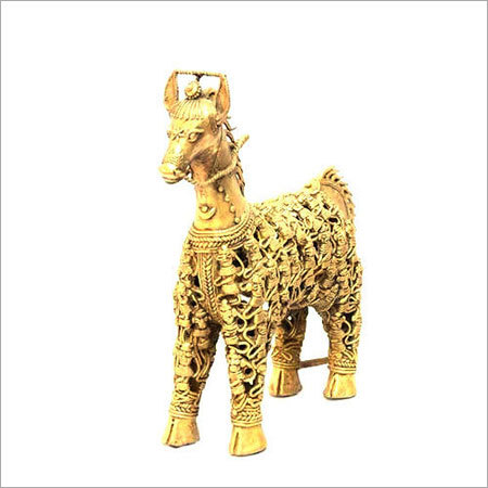Brass Horse Statue - 6 Inch Length, 1.5 Inch Width | Handcrafted Antique Imitation with Intricate Design and Durable Shine