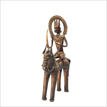 Golden Antique Brass Horse Statue