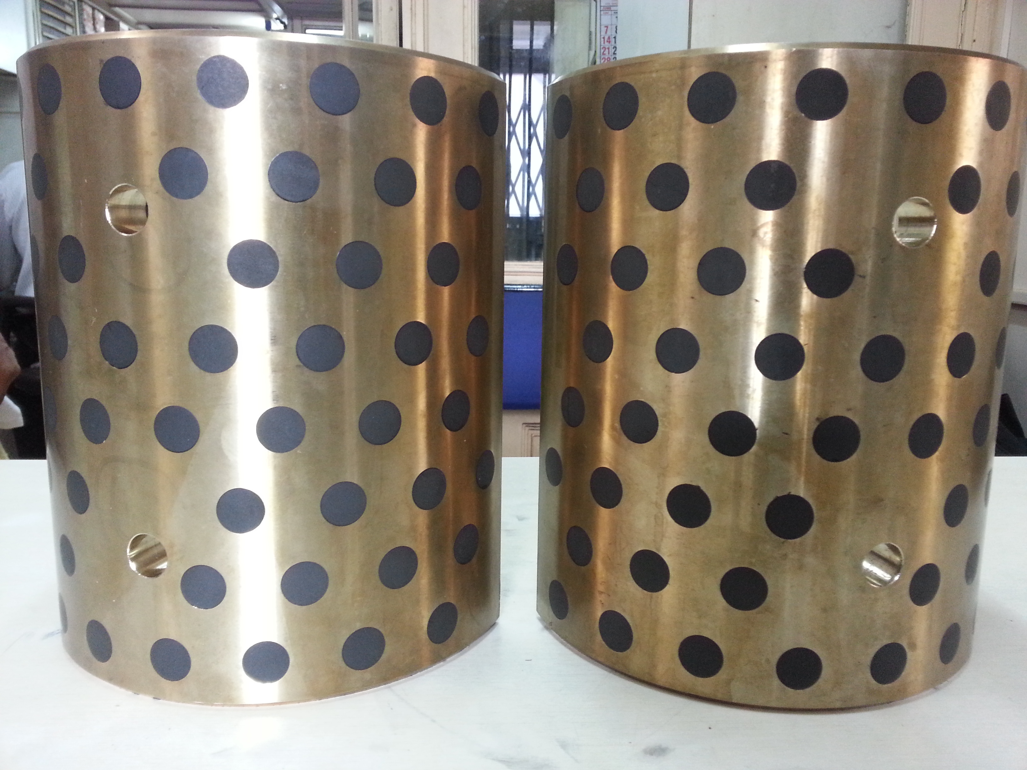 Graphite Filled Bronze Bushes - Continuous Cast Bronze, Cylindrical Shape | Self-lubricant, Maintenance Free, Excellent Wear Resistance, Corrosion Resistant