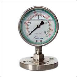 Diaphragm Type Temperature Gauge - Stainless Steel, Polished Finish | Glass Dial, High Sensitivity, Diaphragm Seals, Hassle-Free Installation