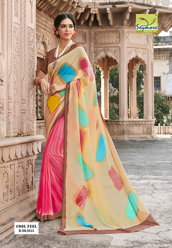 Multicolour Designer Saree