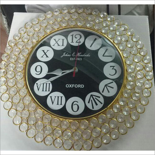 Black & White Fancy Iron Wall Clock