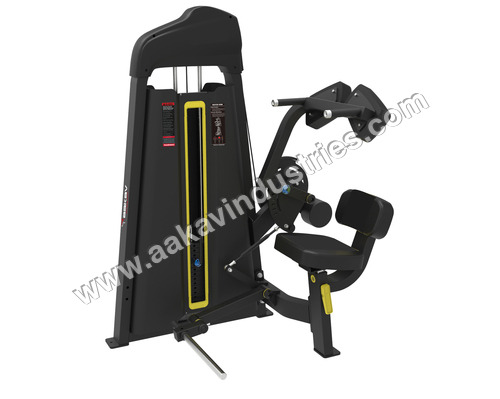 Abdominal Isolator - Pu Foam Seat, 1190 X 970 X 1660 Mm, Black | 80 Kg Weight Stack, 180 Kg Max User Weight, Manual Operation