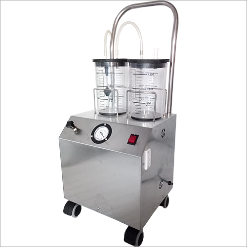 80 Watt Suction Apparatus - Stainless Steel Cabinet, 320x280x755 mm | Unbreakable Autoclavable Polycarbonate Jars, Adjustable Vacuum Regulator, Zero Contamination Bacteria Filter
