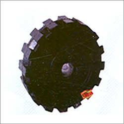 एमएस पाइप-सीआई बुश के साथ फ्लैट टायर फुल रबर मोल्डेड हैवी व्हील्स