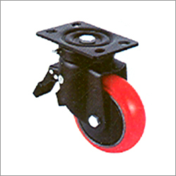 Painted Pressed Steel Caster Wheel Powder Coated