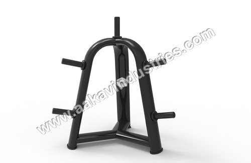 Plate Tree X5 - PU Foam with Synthetic Leather, 70 lbs Capacity | Black Color, 1 Year Warranty, Commercial Use, Organized Weight Storage