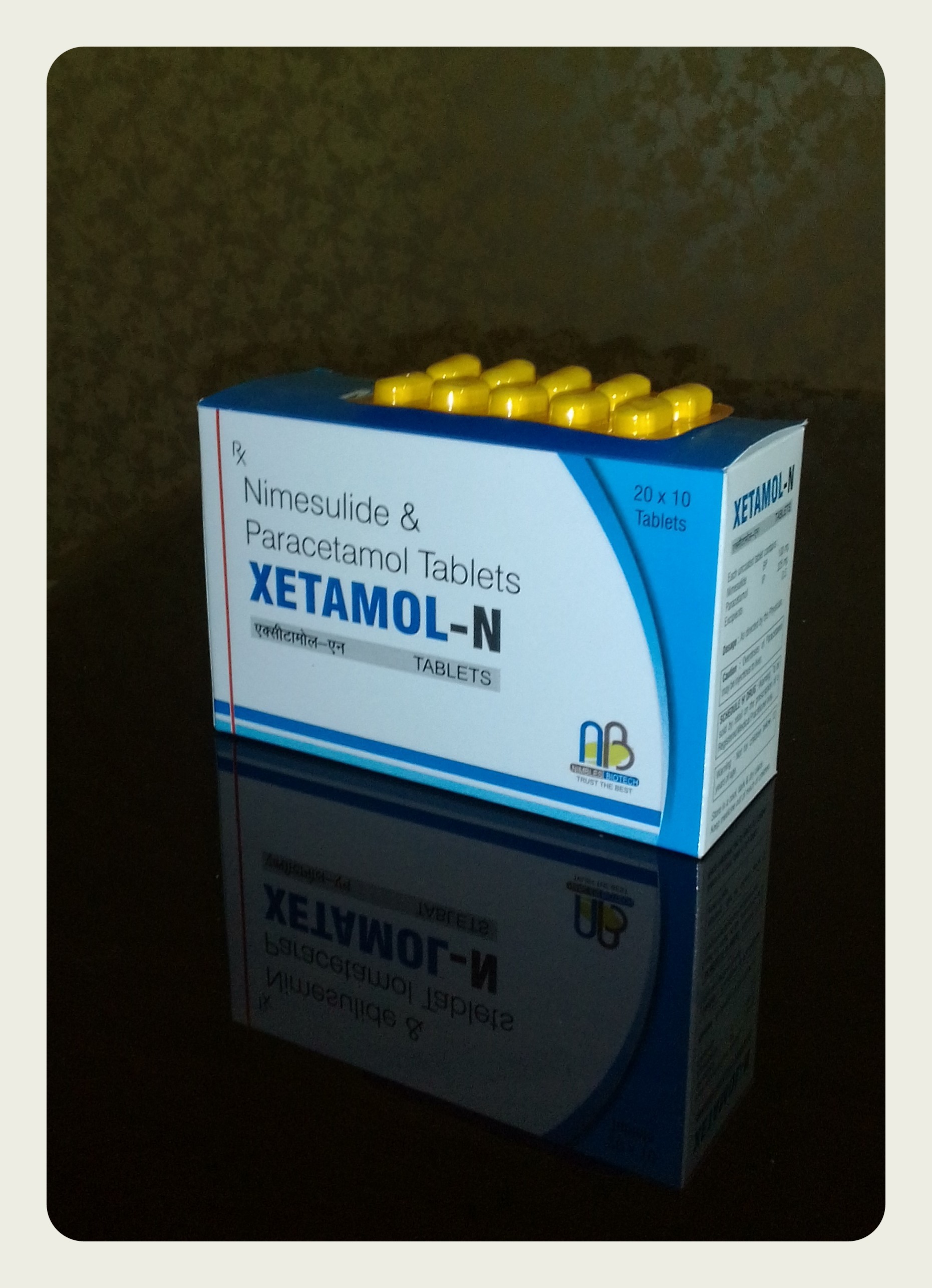 Nimesulide Paracetamol Tablets - Antipyretic & Analgesic Formulation For Pain Relief 96% Purity Non-steroidal Anti-inflammatory Action
