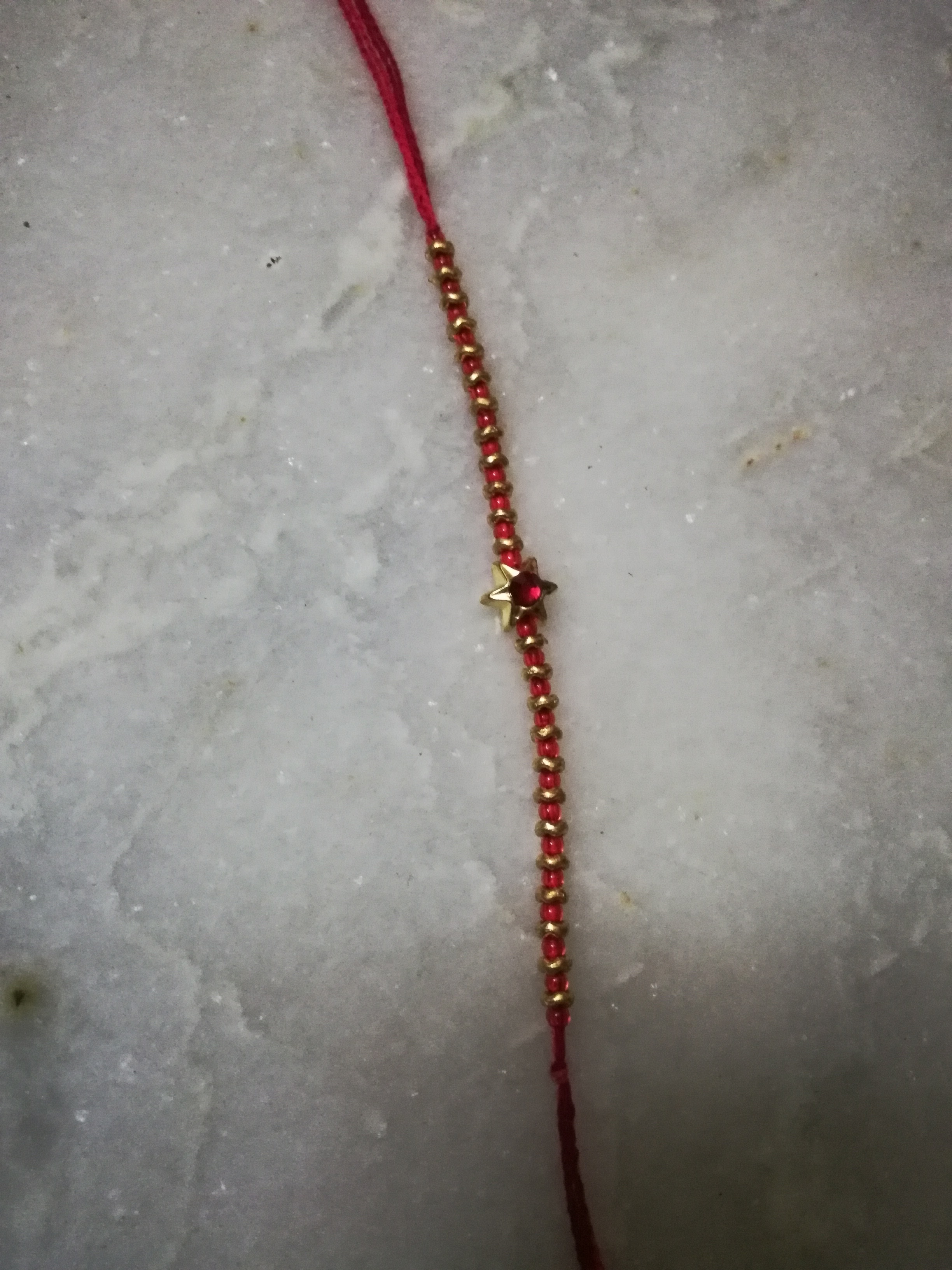 Gold Handmade Designer Rakhi