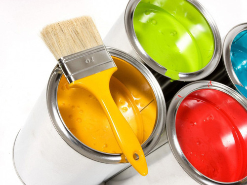 Enamel Paints - Alkyd Resin, Gloss Finish Yellow | Low VOC, 1-Gallon Cans, 350 sq ft Coverage, 24-Hour Drying Time