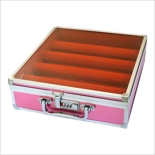 Ladies Glass Top Makeup Case