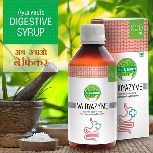 Ayurvedic Digestive Syrup - 200 ml Bottle | 12 Months Shelf Life, Liquid Form for Adults