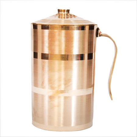 Bronze Jugs - High-Quality Bronze, Small, Medium & Large Sizes, Copper Color with Satin Finish - Odorless, Dishwasher Safe, Food Safe, Ergonomic Handle