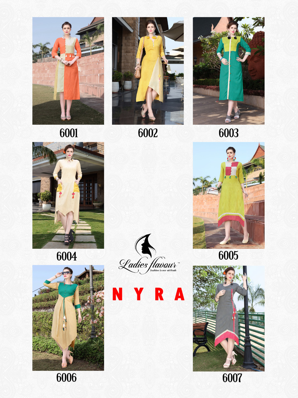Red And Cream Rayon Fancy Kurtis