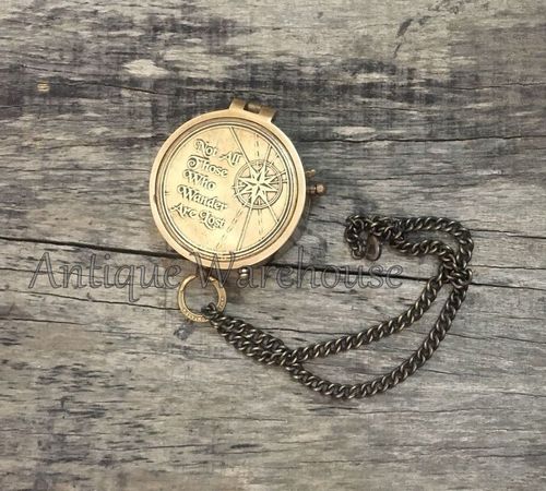 Brass Handmade Antique Working Compass