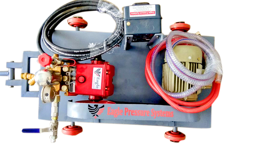 Electric Hydrostatic Test Pump - Max. 120 Lpm, High Pressure , Blue Color Design